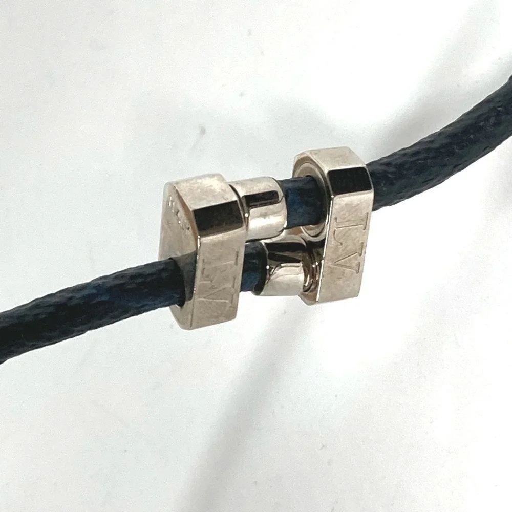 LOUIS VUITTON Blue Monogram Canvas Necklace
